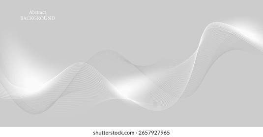 Un fondo gris claro con un diseño moderno de líneas curvas y detalladas. Estas líneas se mueven horizontalmente, creando una sensación de movimiento y profundidad a la Imagen.