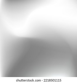 Light Grey Calm Curve Fluid Gradient Background. Aluminium Wavy Dynamic Soft Metallic Swirl Gradient Mesh. Silver Liquid Sky Metallic Background. Blurred Dark Water Monochromatic Blurry Texture.