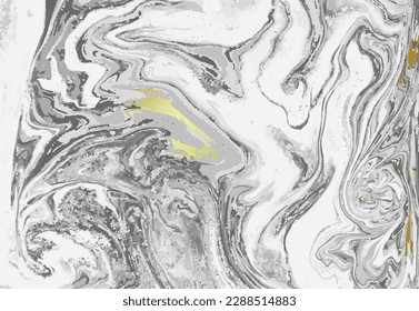 Fondo de vectores de mármol gris claro y dorado