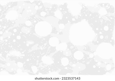 Light grey grunge background. A pattern of blots, splashes of paint. Vector abstract drawing