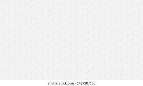 Light grey hexagon vector background