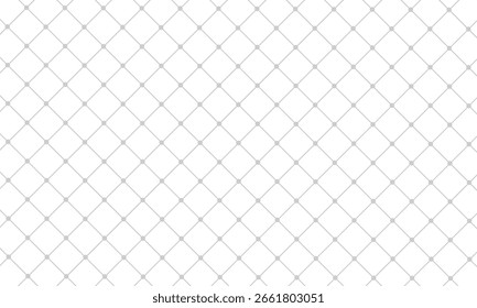 Light Grey Line seamless pattern. Square background. Repeated criss cross pattern. Check lines design for prints. Geometric tile. Vector illustration