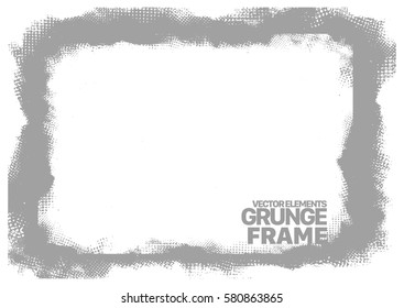 Light grey photo editing grunge frame texture. Hi detailed stock vector design template