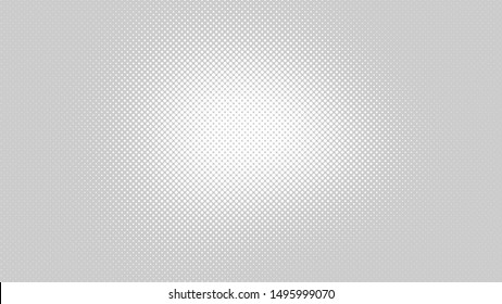 Light grey pop art background in retro comic style with halftone dots design isolated