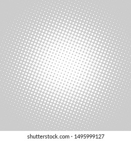 Light grey retro comic pop art background with halftone dots design, vector illustration template