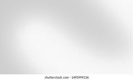 Light grey retro comic pop art background with haftone dots design. Vector clear template for banner or comic book design, etc