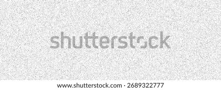 Light grey seamless noise texture. Grain paper background with speckles, flecks, particles. Distress repeated gritty pattern wallpaper. Vector splattered speck overlay. Scattered tiny dots surface