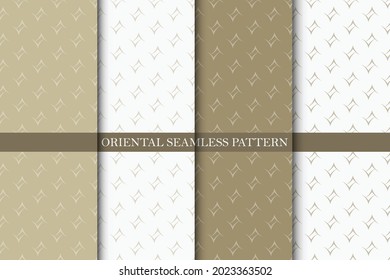 Light grey seamless pattern background. Vector illustration for elegant design. Abstract geometric frame. Stylish decorative label set. Vintage seamless pattern. Geometric frames and backgrounds. Eps