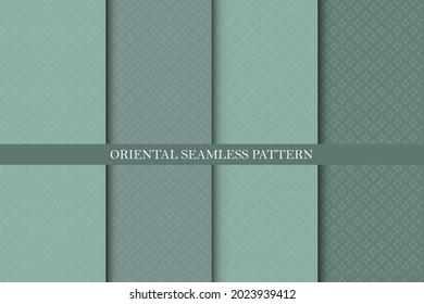 Light grey seamless pattern background. Vector illustration for elegant design. Abstract geometric frame. Stylish decorative label set. Vintage seamless pattern. Geometric frames and backgrounds. Eps