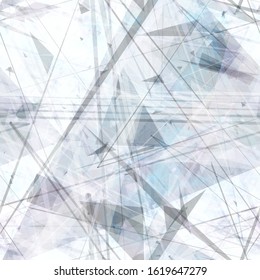 Light grey seamless texture from lines and triangles. Abstract vector background for web page, banners backdrop, fabric, home decor, wrapping