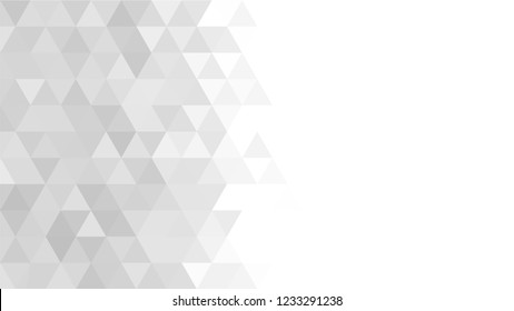 Light Grey, Silver, Triangular  low poly, mosaic pattern background, Vector polygonal illustration graphic, Origami style with gradient,  racio 1:1,777 Ultra HD, 8K