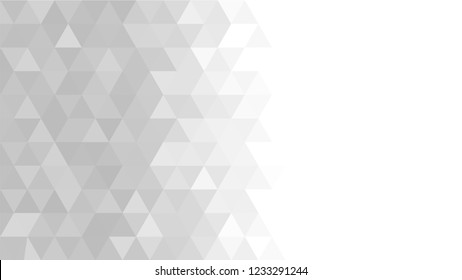 Light Grey, Silver, Triangular  low poly, mosaic pattern background, Vector polygonal illustration graphic, Origami style with gradient,  racio 1:1,777 Ultra HD, 8K