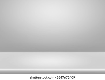Light grey studio limbo background - empty gradient bg for clean professional photography. Minimal gray backdrop with smooth white transition. Space for product imagery or presentation.