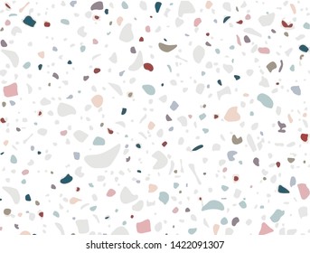 Light Grey Terrazzo Pattern Vector Tile