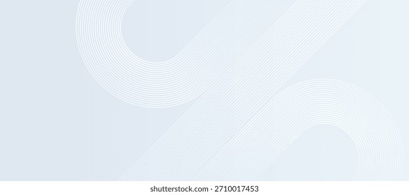 Fondo abstracto gris claro y blanco con patrones de línea curvada y diseño minimalista moderno. Fondo profesional limpio para presentaciones de negocios, Anuncios, Sitios web y marca.
