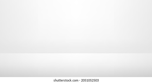 Fondo blanco gris claro para hacer medios publicitarios. Ilustración vectorial.