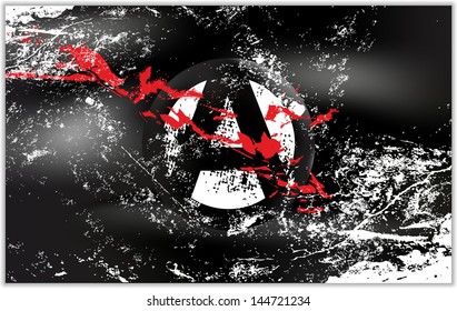 Light grunge effect Anarchy flag