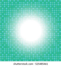 Light halfton on green digital background