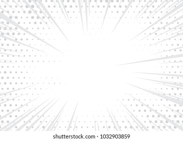 Light Halftone Background for Web Layout. White and Grey Half Tone Vector Pattern with Dots, Beams and Gradient Lines