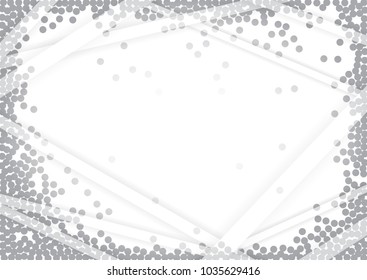 Light Halftone Background for Web Layout or Any Other Design. White and Grey Half Tone Vector Pattern with Dots and Gradient Lines