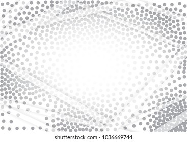 Light Halftone Background for Web Layout or Any Other Design. White and Grey Half Tone Vector Pattern with Dots and Gradient Lines