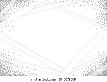 Light Halftone Background for Web Layout or Any Other Design. White and Grey Half Tone Vector Pattern with Dots and Gradient Lines