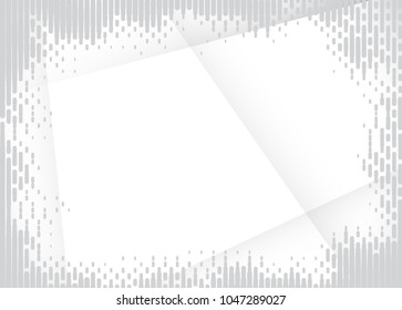 Light Halftone Background for Web Layout. White and Grey Half Tone Vector Pattern with Dots and Gradient Lines
