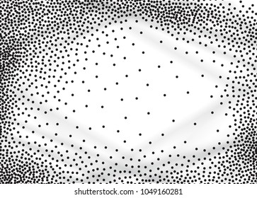 Light Halftone Background for Web Layout. White and Grey Half Tone Vector Pattern with Dots and Lines