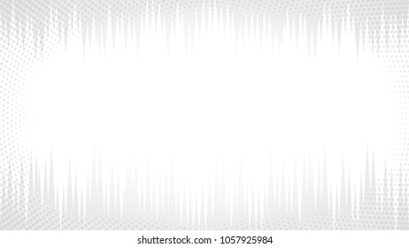 Light Halftone Background for Web Layout. White and Grey Half Tone Vector Pattern with Dots and Lines
