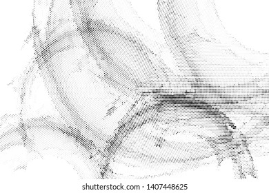 Light halftone dots pattern texture background. Abstract curves. Points backdrop. Wavy dotted spotted 
pattern. Modern abstract dotted template vector illustration for design, covers, web  banners