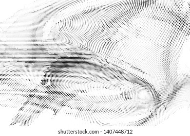 Light halftone dots pattern texture background. Abstract curves. Points backdrop. Wavy dotted spotted 
pattern. Modern abstract dotted template vector illustration for design, covers, web  banners