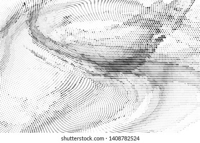 Light halftone dots pattern texture background. Abstract curves. Points backdrop. Wavy dotted spotted 
pattern. Modern abstract dotted template vector illustration for design, covers, web  banners