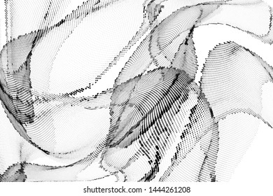 Light halftone dots pattern texture background. Abstract curves. Points backdrop. Wavy dotted spotted 
pattern. Modern abstract dotted template vector illustration for design, covers, web  banners