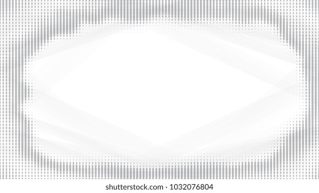 Light Halftone Futuristic Background for Web Layout. White and Grey Half Tone Vector Pattern with Gradients