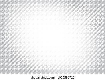 Light Halftone Futuristic Background for Web Layout. White and Grey Half Tone Vector Pattern with Dots and Gradients
