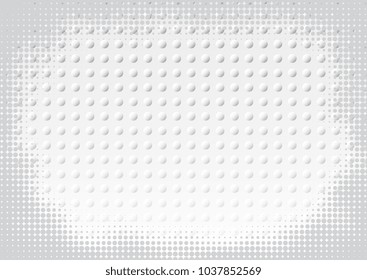 Light Halftone Futuristic Background for Web Layout. White and Grey Half Tone Vector Pattern with Dots and Gradients