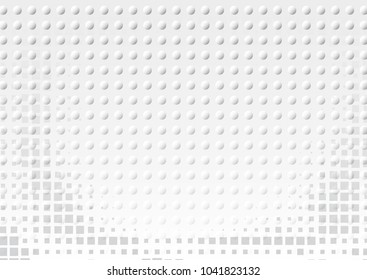 Light Halftone Futuristic Background for Web Layout. White and Grey Half Tone Vector Pattern with Dots and Gradients