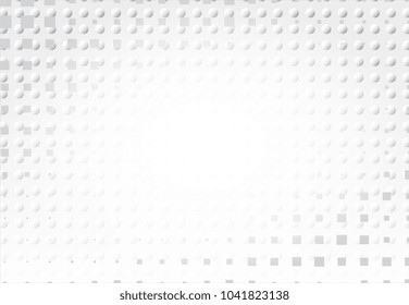 Light Halftone Futuristic Background for Web Layout. White and Grey Half Tone Vector Pattern with Dots and Gradients