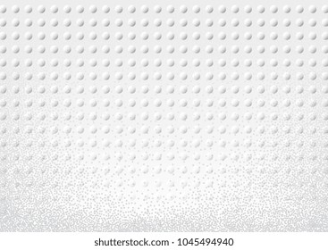 Light Halftone Futuristic Background for Web Layout. White and Grey Half Tone Vector Pattern with Dots and Gradients