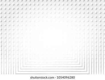 Light Halftone Futuristic Background for Web Layout. White and Grey Half Tone Vector Pattern with Dots and Gradients