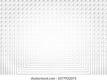 Light Halftone Futuristic Background for Web Layout. White and Grey Half Tone Vector Pattern with Dots and Gradients