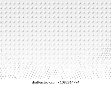 Light Halftone Futuristic Background for Web Layout. White and Grey Half Tone Vector Pattern