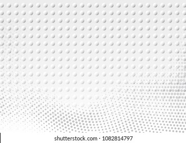 Light Halftone Futuristic Background for Web Layout. White and Grey Half Tone Vector Pattern