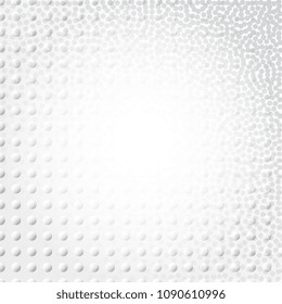 Light Halftone Futuristic Dot Background for Web Layout. White and Grey Half Tone Vector Pattern