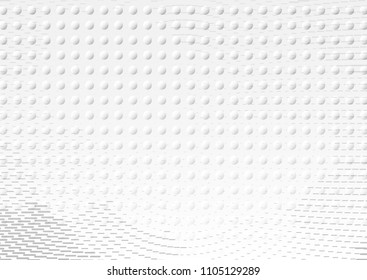 Light Halftone Futuristic Dot Background for Web Layout. White and Grey Half Tone Vector Pattern