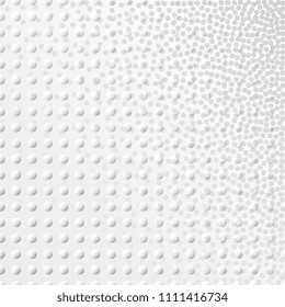 Light Halftone Futuristic Dot Background for Web Layout. White and Grey Half Tone Vector Pattern