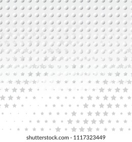 Light Halftone Futuristic Dot Background for Web Layout. White and Grey Half Tone Vector Pattern