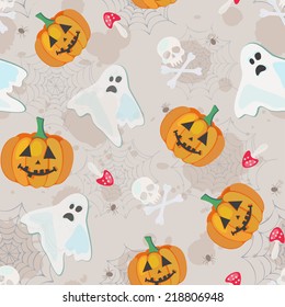 light halloween pattern, seamless texture