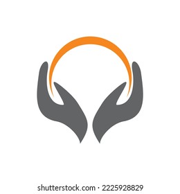 light hand care logo template