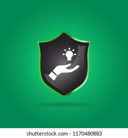 light and hand icon